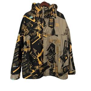 Volcom Mens Gennerman RECCO Snowboard GORE-TEX Jacket Size M Graphic Print